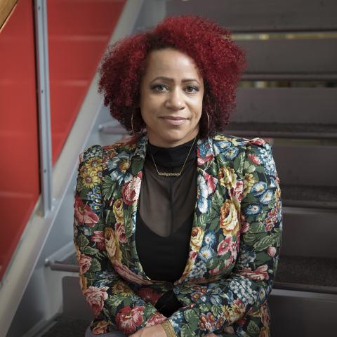 Profile headshot photo of Nikole Hannah-Jones.