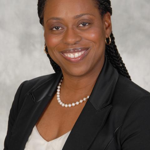 Profile headshot photo of Ginette A Okoye, MD.