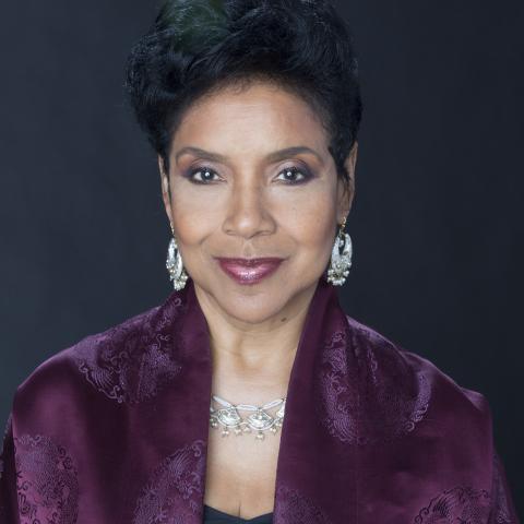 Profile headshot photo of Phylicia Rashad.