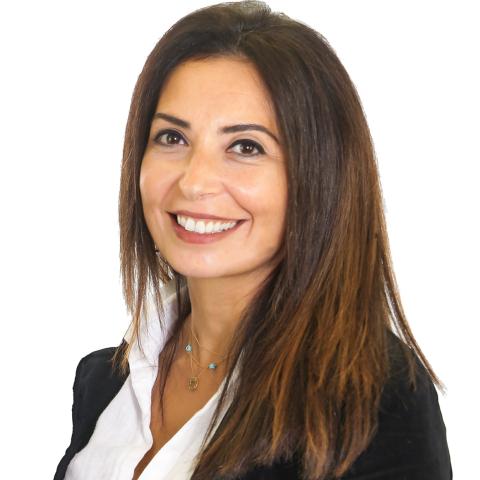 Profile headshot photo of Maha Haddad, MFA, M.A..