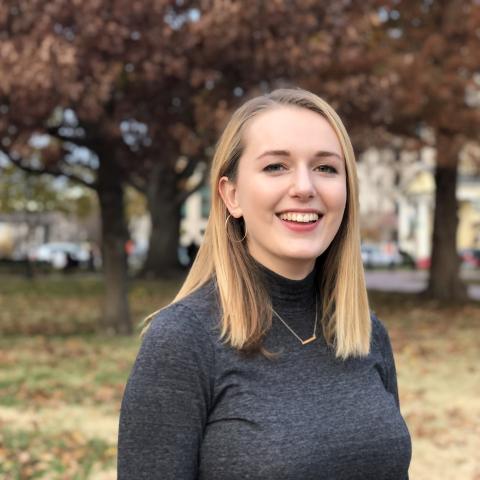 Profile headshot photo of Katharine Elkes.