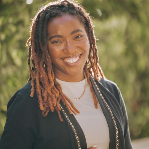 Profile headshot photo of Lucretia Williams, PHD.
