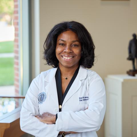 Profile headshot photo of Shari Lawson, MD, MBA, FACOG.