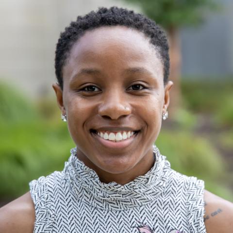 Profile headshot photo of Ebony Evans, Pharm.D..