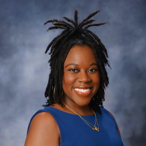Profile headshot photo of Erica P. Middleton, MA, PMP.
