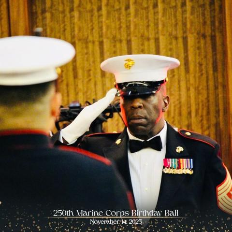 Profile headshot photo of Sergeant Major Mack.