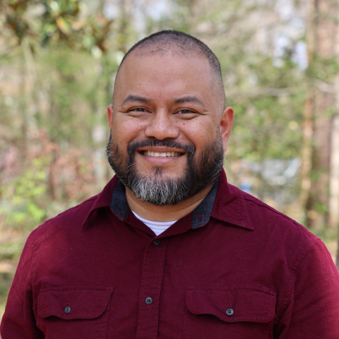 Profile headshot photo of Vinson Jose Hustvedt Camacho, Assoc. AIA.
