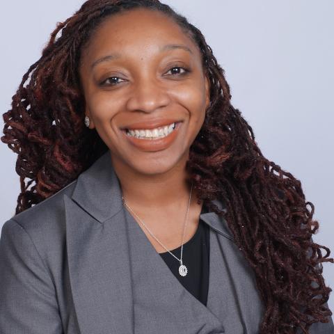 Profile headshot photo of Jamille Fields Allsbrook.