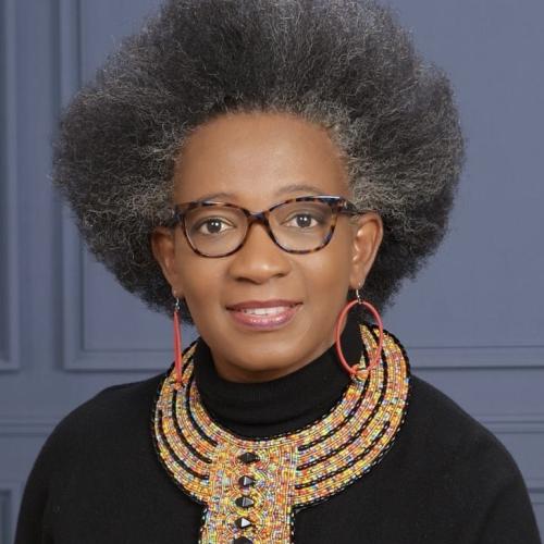 Woman with afro hair